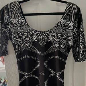 Black dress with silver details